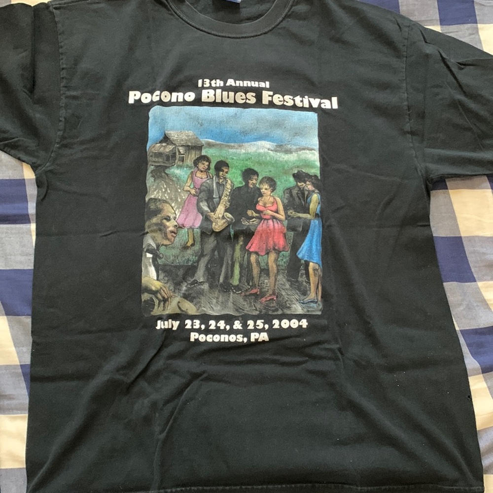 Vtg. Pocono Blues feat tshirt
